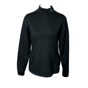 Nike Women’s Fit Dry Black Mock Turtleneck Long Sleeve Top Shirt - Sz L (12-14)